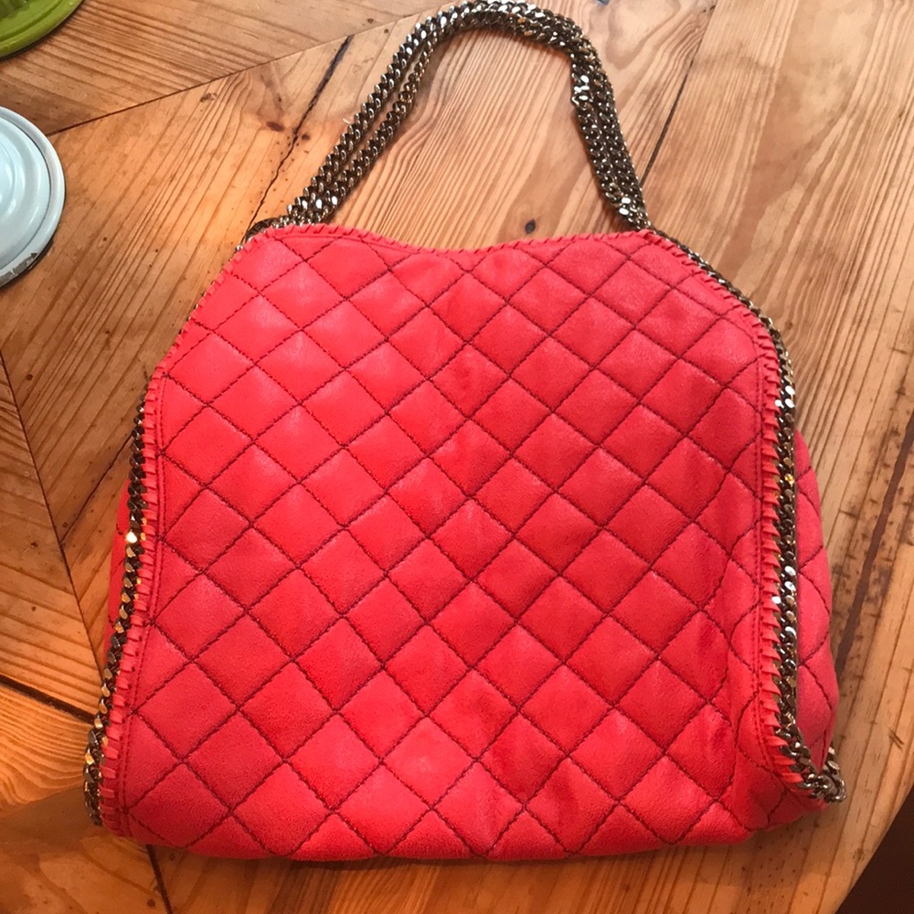 Coral Stella McCartney bag!! Gorgeous Leather!